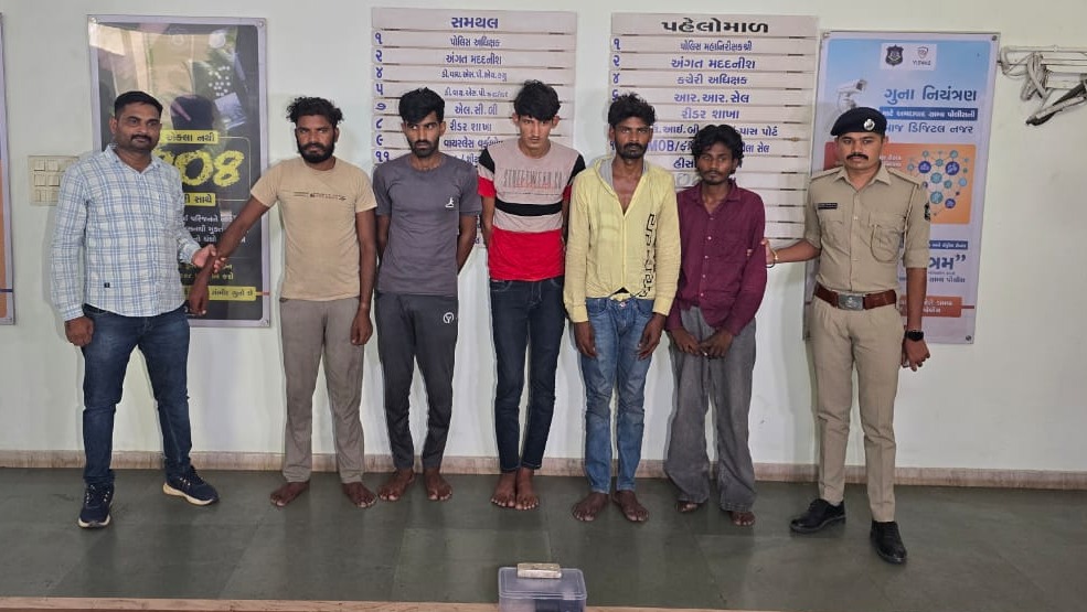 Five Arrested in Sanand Umiyadham Temple Theft; Stolen Silver Idol Melted into Bullion