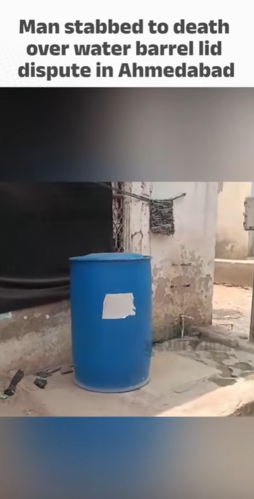 Man Stabbed to Death Over Water Barrel Lid Dispute in Ahmedabad
