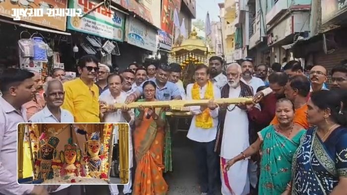 પંચમહાલ: ગોધરામાં ભક્તિમય માહોલમાં રથયાત્રા સંપન્ન, વર્ષો જૂના રણછોડજી મંદિરથી નગરચર્યાએ નીકળ્યા હતા ભગવાન