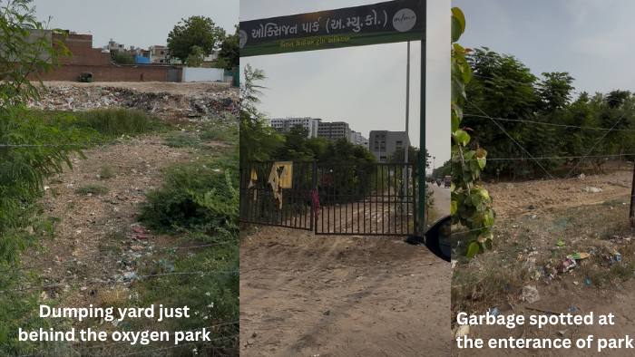 Filled With Plastic, Next to a Garbage Pit: Reality of Ahmedabad’s Future Oxygen Parks in Makarba Filled With Plastic, Next to a Garbage Pit: Reality of Ahmedabad’s Future Oxygen Parks in Makarba