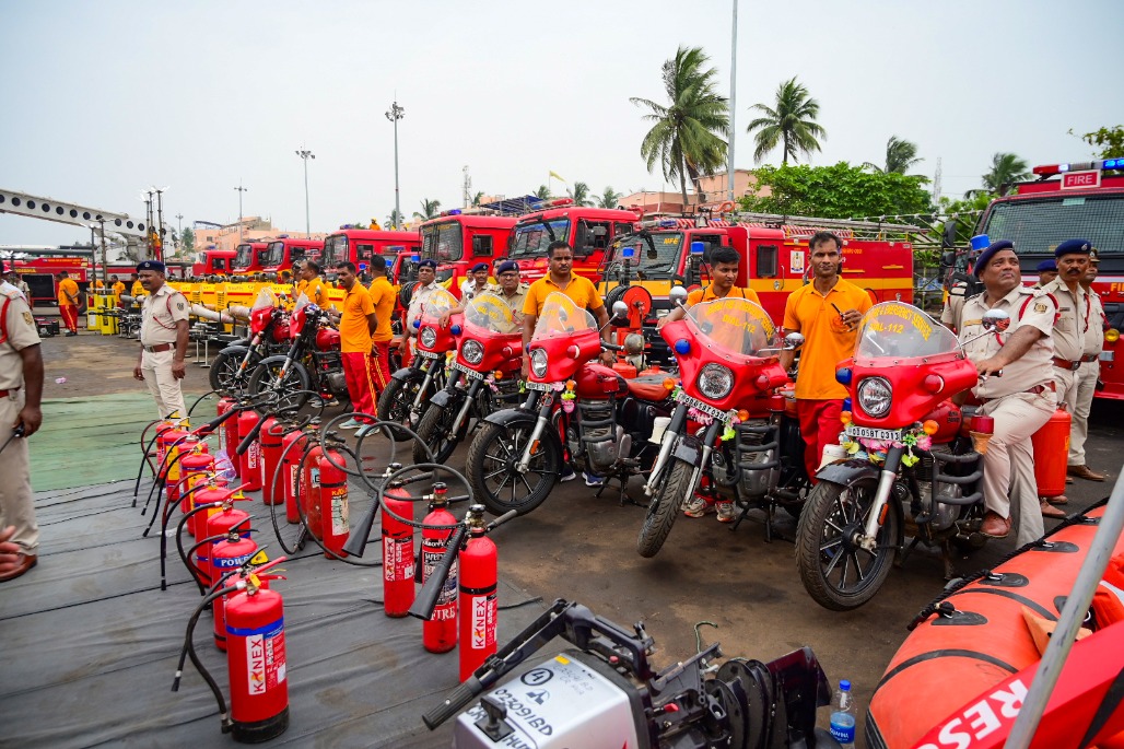 2. Fire and Emergency Services vehicles, personnel and emergency response equipment are deployed as part of security preparations ahead of the Lord Jagannath Rath Yatra 2026 in Puri, Odisha, on Monday, July 13, 2026.jpg