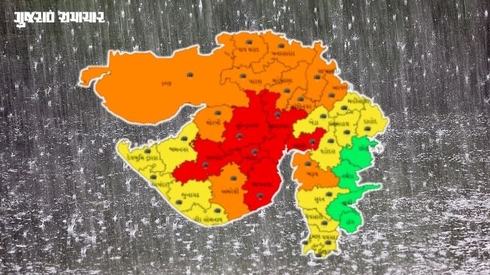 ગુજરાતમાં 6 દિવસ ભારે વરસાદની હવામાન વિભાગની આગાહી, અમદાવાદ સહિત 6 જિલ્લામાં રેડ ઍલર્ટ