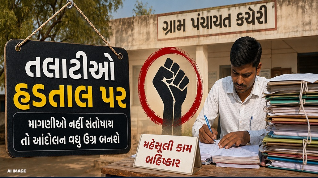 ખેડૂતો બાદ તલાટીઓનો મોરચો, મહેસૂલી સહિત અન્ય કામગીરીનો કર્યો બહિષ્કાર