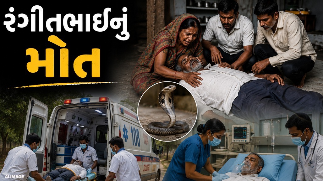 પંચમહાલમાં સાપ કરડવાથી 60 વર્ષીય વૃદ્ધનું મોત, હોસ્પિટલ પહોંચે એ પહેલા દમ તોડ્યો