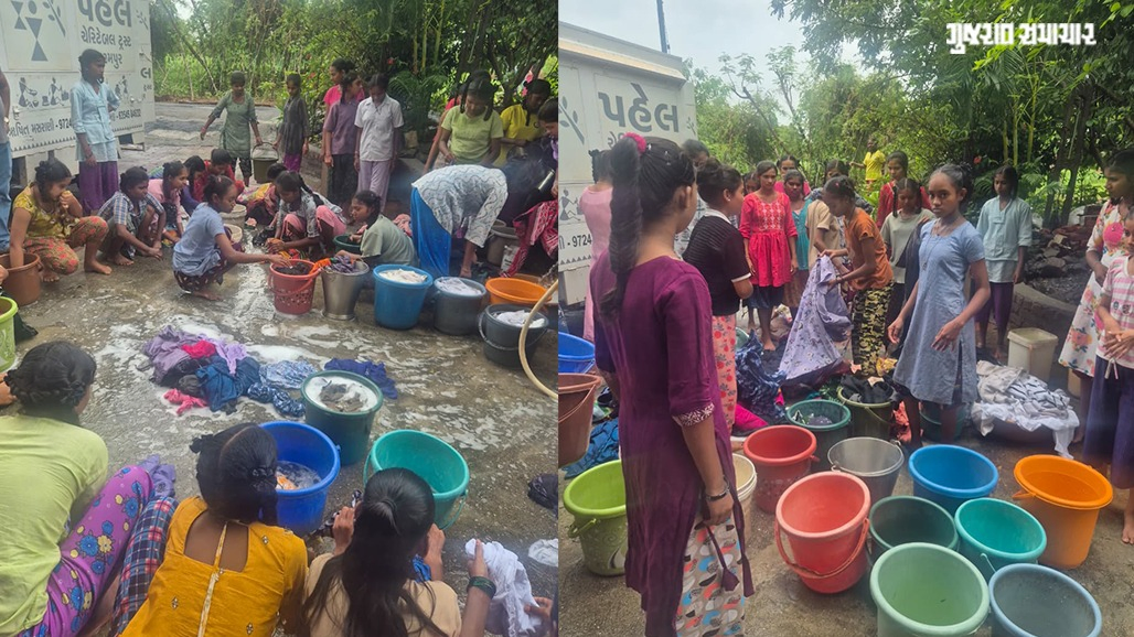 સંપત્તિથી નહીં તો સંવેદનાથી! વલસાડમાં પૂર અસરગ્રસ્તો માટે આદિવાસી વિદ્યાર્થિનીઓની અનોખી સેવા