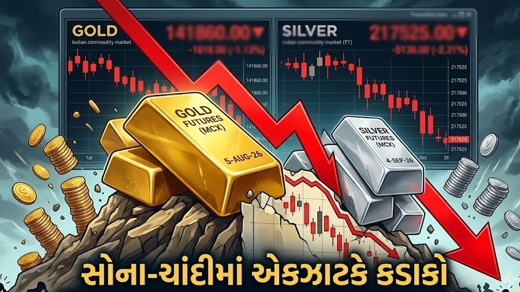 વાયદા બજારમાં ગાબડું : ચાંદીમાં 2700 તો સોનામાં 1500થી વધુનો કડાકો, જાણો શું છે કારણ