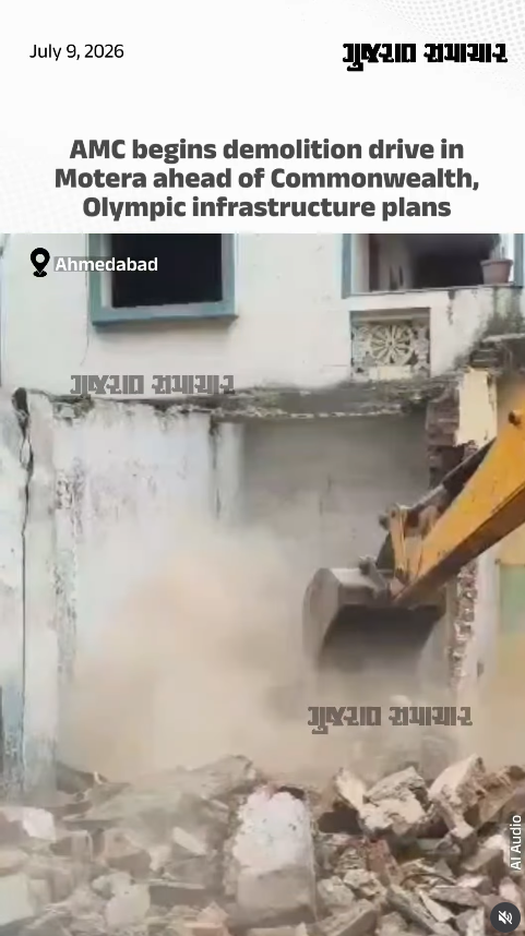 AMC begins demolition drive in Motera ahead of Commonwealth, Olympics