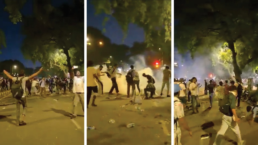 દિલ્હીમાં ફરી હિંસક દેખાવો : પથ્થરમારામાં 2 ACP સહિત 5 પોલીસકર્મી ઘાયલ, ટિયર ગેસના સેલ છોડાયા, ભીડ કાબુમાં