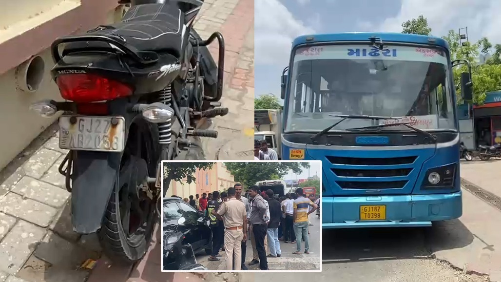 Bike Rider Killed in Collision with Bus Near Anjali Crossroads in Ahmedabad