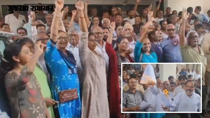 સુરતમાં ખેડૂતોનો બળવો: પાવરગ્રીડ લાઇનની કામગીરી સામે આક્રોશ, 'વળતર નહીં તો ટાવર નહીં'ના નારા સાથે સરકારના પરિપત્રની કરી હોળી