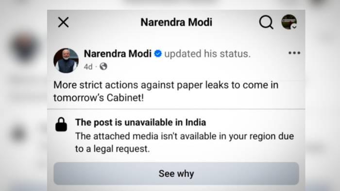 Meta Restores PM Modi’s Facebook Video After Removal, Says Takedown Was An Error
