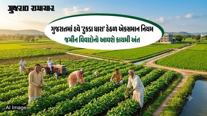 ખેડૂતો માટે ખુશખબર: 75 વર્ષ જૂના 'ટુકડા ધારા'માં સુધારો, 1948 પછીના તમામ ભંગ પેનલ્ટી વગર નિયમિત કરાશે!