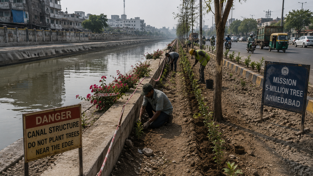 Ahmedabad Canal Risk Prompts AMC Rethink: New SOP Launched for 'Mission 5-Million Tree'