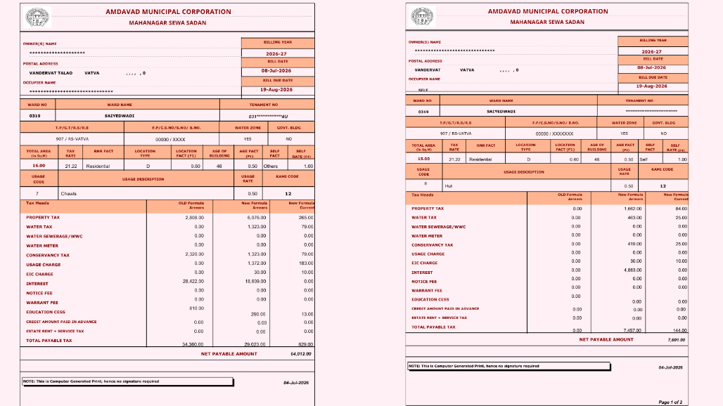 EXCLUSIVE: Serious Negligence in AMC: Tax Department Generates Bills for Demolished Houses