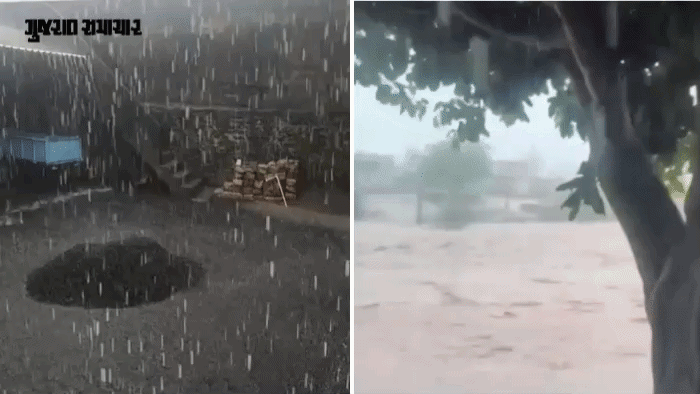VIDEO: અમરેલી જિલ્લામાં મેઘ મહેર: રાજુલા-જાફરાબાદ સહિત અનેક પંથકોમાં કડાકા-ભડાકા સાથે વરસાદ, નદીઓ વહેતી થઈ