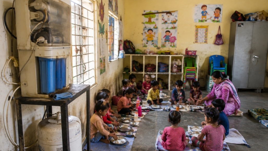 Ahmedabad Anganwadis Under Scanner: Defunct RO Systems, Poor Hygiene Raise Child Safety Concerns