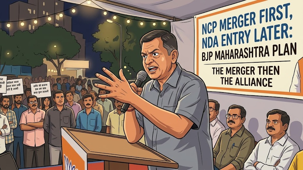 NCP Merger First, NDA Entry Later: BJP’s Structural Plan for Maharashtra