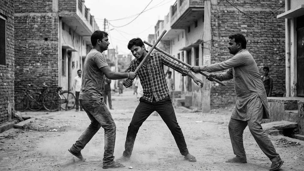 જામનગરના ઠેબા ગામે બહેનને મૂકવા બાબતે યુવાન પર લોખંડના પાઇપ અને ધોકા વડે હુમલો