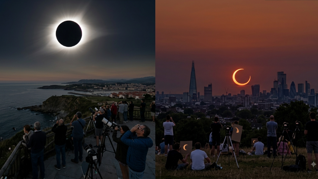 Europe Prepares For Historic Solar Eclipse as UK Braces for Deepest Shadow Since 1999