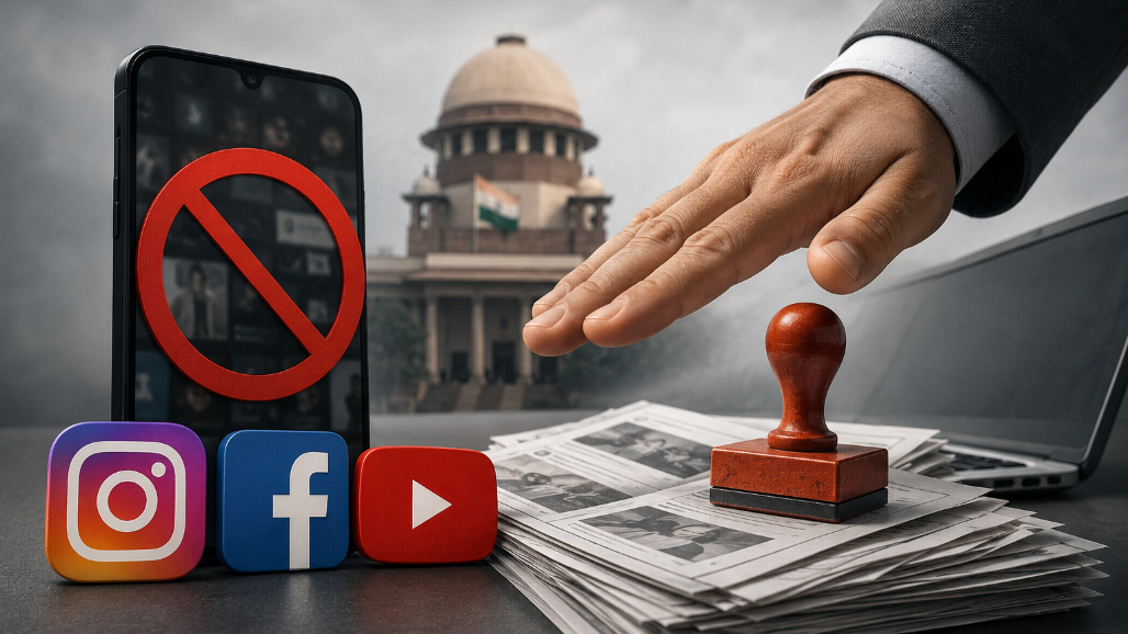 One Blocking Order Every 68 Seconds: Government Sent Nearly 1.95 Lakh Takedown Directives to Meta, YouTube in Five Months