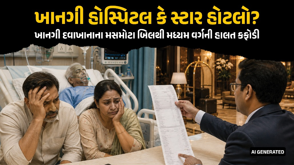 દેશભરમાં ખાનગી હોસ્પિટલોની ખુલ્લી 'લૂંટ' : સરકારી કરતાં 8 ગણી મોંઘી સારવારથી દર્દીઓની હાલત કફોડી