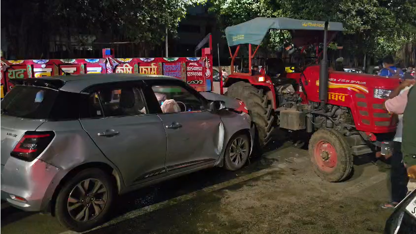 Vadodara Drunk-Driving Crash: Car Hits Tractor Near Lal Baug Bridge