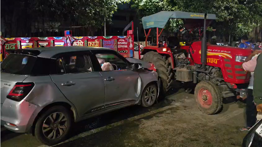 Vadodara Drunk-Driving Crash: Car Hits Tractor Near Lal Baug Bridge