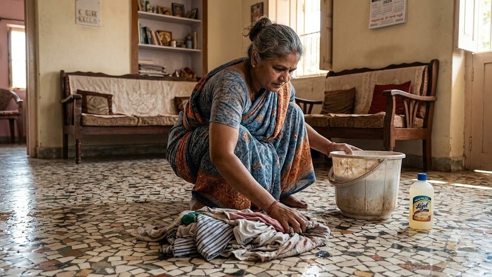 જૂના કપડાંથી પોતું કરવું: આર્થિક તંગી લાવતી મોટી વાસ્તુ ભૂલ ટાળો