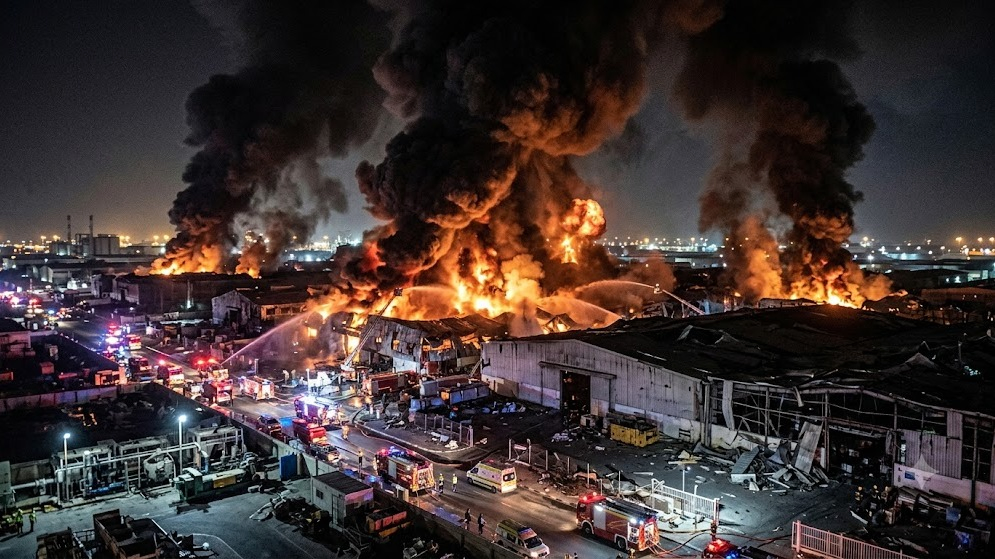 7 Blasts in 20 Minutes: Massive Explosions Rock Dubai’s Jebel Ali Industrial Area