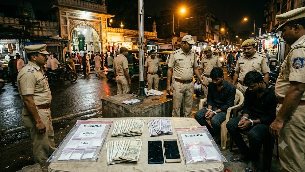 Two Held With Mephedrone Worth ₹10,230 Near Bapunagar Dargah; Cash, Phones Seized