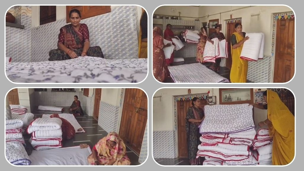 અમરેલીના હંસાબહેનની કમાલ: તાજપરના હાથ બનાવટના ગોદડાની 7થી વધુ દેશોમાં ડિમાન્ડ, 25 મહિલાઓને આપી રોજગારી!