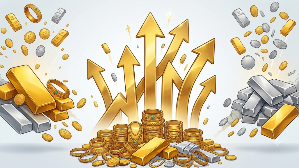 Gold Jumped +₹5,670/10g & Silver Gained +₹12,716/kg: Precious Metals Log Their Biggest Weekly Increase in Months