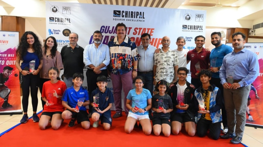 Chiripal Gujarat State Squash Championship 2026 Crowns 11 Champions