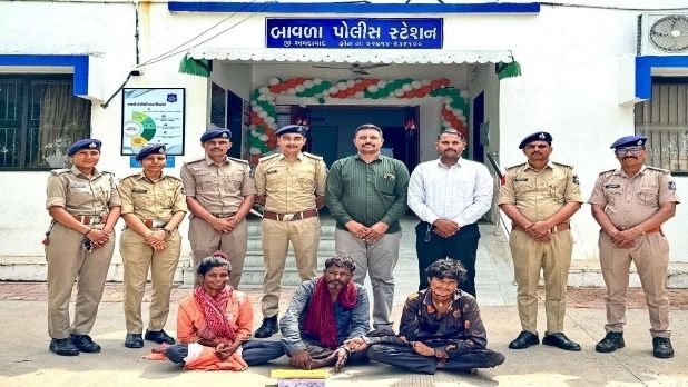 બોટાદમાંથી કરોડોની કિંમતના  હીરા ચોરનાર ગેંગના પિતા પુત્રી સહિત ત્રણ સાગરિતો ઝડપાયા