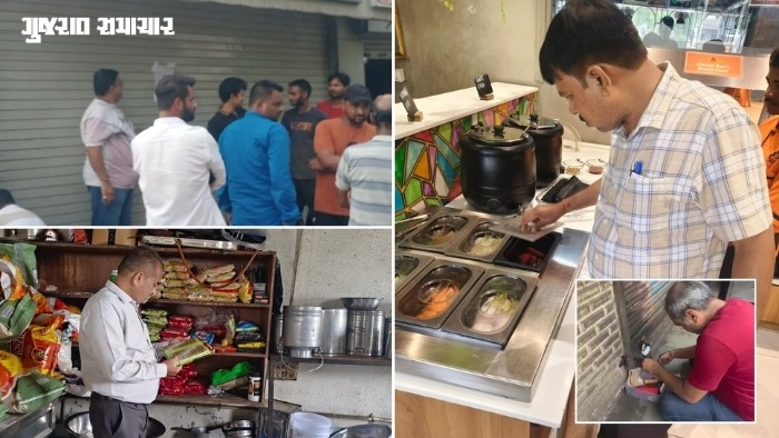 VIDEO| AMC ફૂડ વિભાગની મોટી કાર્યવાહી: કોલેજ કેન્ટીન અને ખાણીપીણીના 7 એકમો સીલ, 8 નામી સ્કૂલોમાં સઘન ચેકિંગ