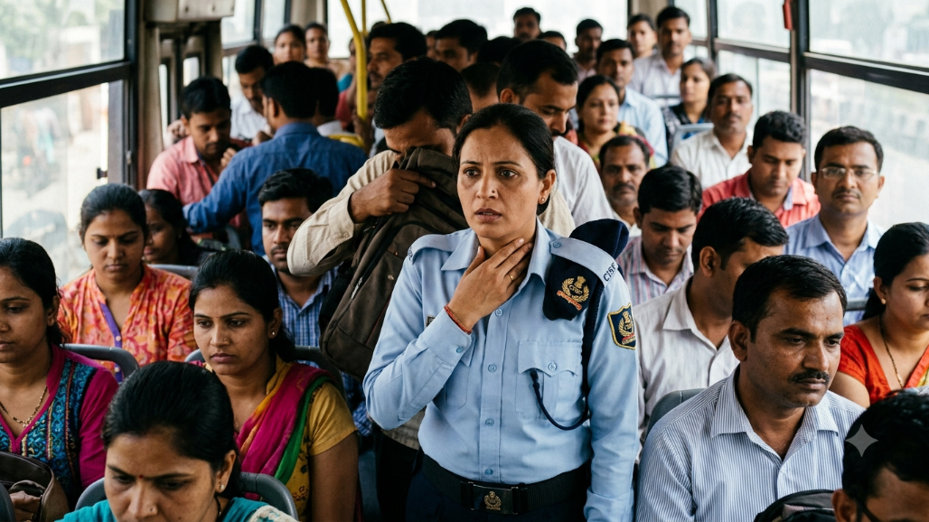 CISF Head Constable Loses ₹1 Lakh Mangalsutra to Theft on Crowded Ahmedabad BRTS Bus