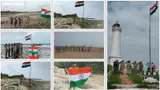 Devbhumi Dwarka Police Hoist Tricolour On 15 Remote Islands For Unique Independence Day Celebration Devbhumi Dwarka Police Hoist Tricolour On 15 Remote Islands For Unique Independence Day Celebration