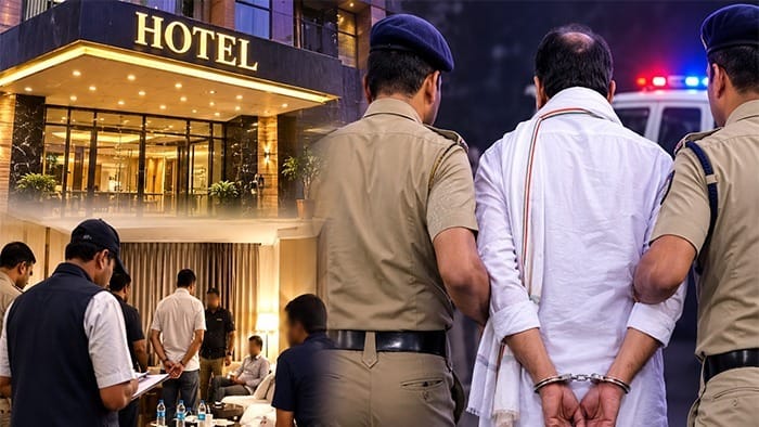 હોટલમાં 3 યુવતીઓ સાથે ઝડપાયા કોંગ્રેસ નેતા