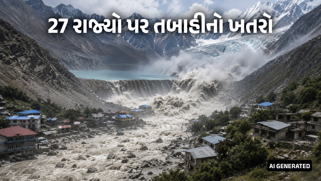 દેશ પર મોટો ખતરો: 2500 ગ્લેશિયર સરોવરો ગમે ત્યારે સર્જી શકે છે ભારે તબાહી, 27 રાજ્યો પર પૂરનું સંકટ