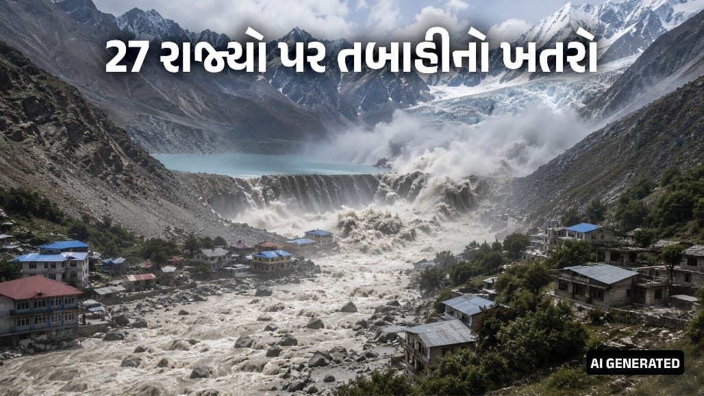 2500 ગ્લેશિયર સરોવરો ગમે ત્યારે સર્જી શકે છે ભારે તબાહી