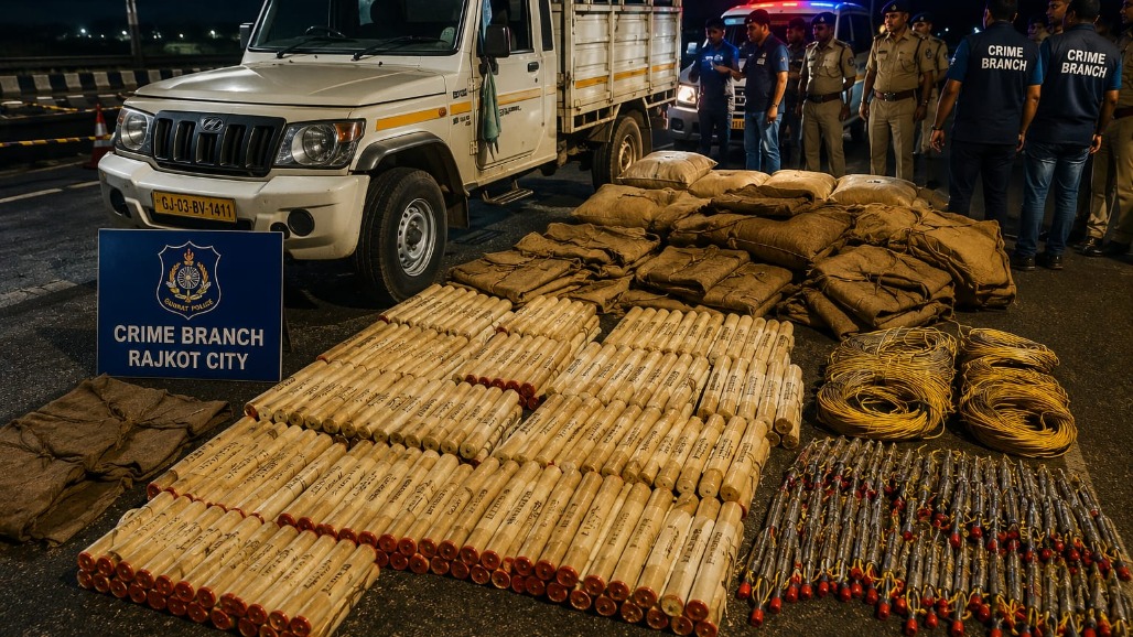12,000 Gelatin Sticks Seized on Rajkot Highway Ahead of August 15: Crime Branch Busts Massive Explosives Shipment