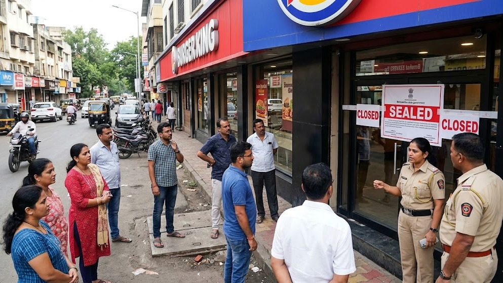 Pune’s Iconic Camp Burger King Sealed Over Hygiene Violations As Maharashtra FDA Widens Food Safety Crackdown