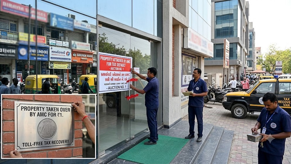 AMC Takes Over Two Ahmedabad Properties For ₹1 After Owners Fail To Clear ₹83.29 Lakh Tax Dues