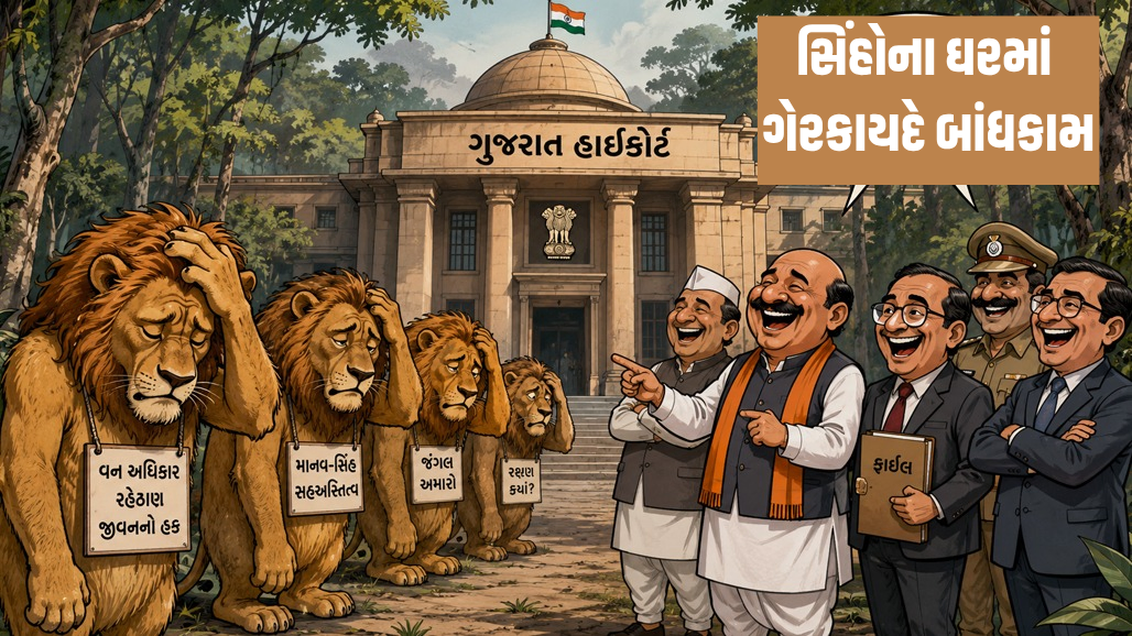 હાઇકોર્ટની આંખમાં ધૂળ નાખવાનો ખેલ: ગીરમાં ગેરકાયદે બાંધકામોને પાછલે બારણે મંજૂરી આપવા પરિપત્ર