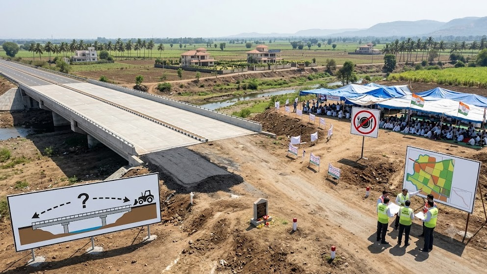 ₹3.80-Crore Bridge Built, Approach Road Land Acquisition Yet to Begin In Valsad: Youth Congress Alleges, Seeks ACB Probe
