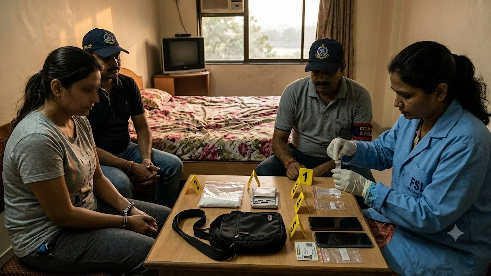Woman Held With 21.5 Grams Of Suspected Mephedrone At Hotel in Ahmedabad's Vastrapur