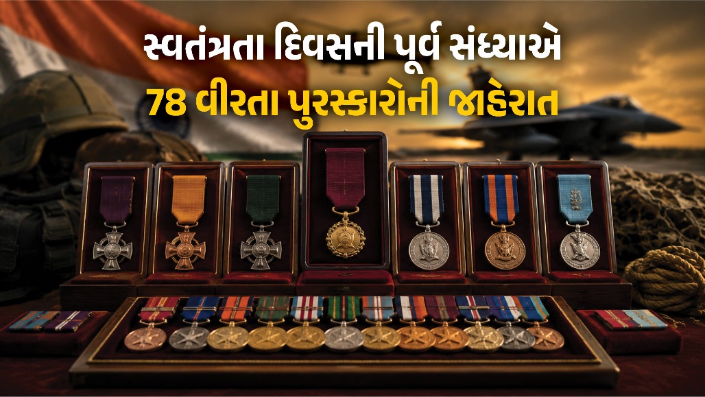 19 જવાનોને શૌર્ય અને 9ને કીર્તિ ચક્ર: રાષ્ટ્રપતિએ 78 વીરતા પુરસ્કારોને આપી મંજૂરી