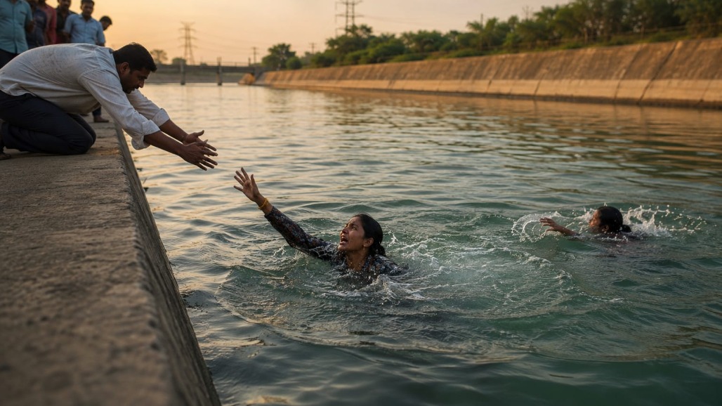 Ahmedabad Mother Rescued, Daughter Dies After Both Jump Into Ambapur Narmada Canal