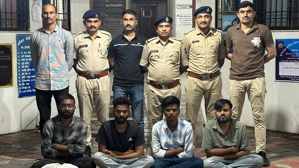 Inter-State Drug Syndicate Busted: Odisha-to-Gujarat Cannabis Smuggling Ring Intercepted on NH-48, Four Arrested in Valsad