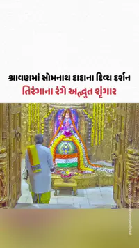 Independence Day 2026 : શ્રાવણમાં સોમનાથ દાદાના દિવ્ય દર્શન, તિરંગાના રંગે કરાયો અદ્ભુત શૃંગાર Independence Day 2026 : શ્રાવણમાં સોમનાથ દાદાના દિવ્ય દર્શન, તિરંગાના રંગે કરાયો અદ્ભુત શૃંગાર